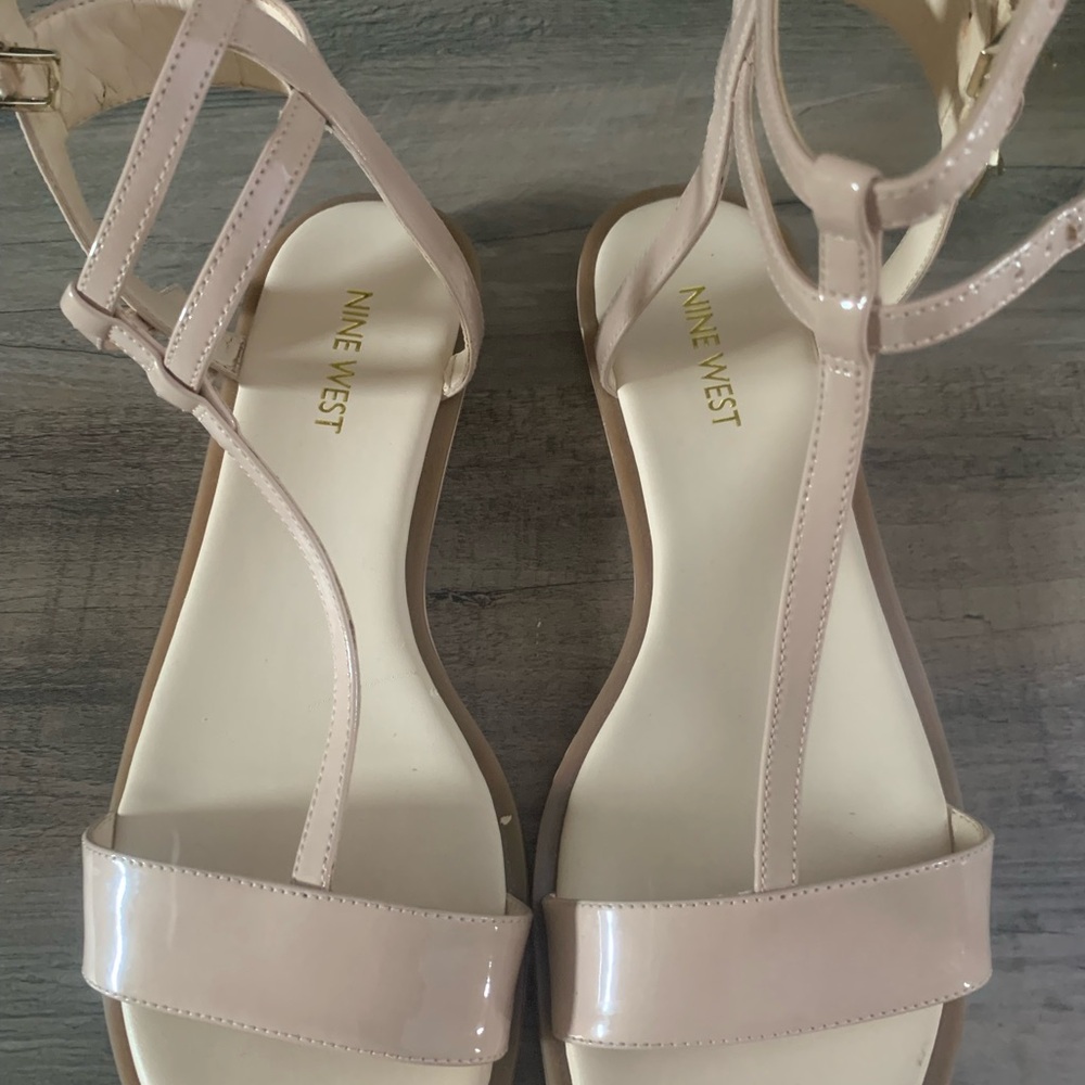 Nine West Women's Beige Strappy Sandals
